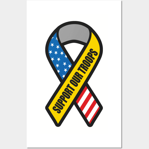 Support Our Troops Wall Art by Etopix